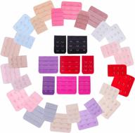 40 pack senkary women's bra extender - 2 hooks/3 hooks, 3 rows strap extensions in 20 color options logo