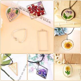 img 1 attached to 80 Pcs Open Bezel Frame Pendants For Resin Casting, DIY Crafts - Necklace, Earrings & Bracelets