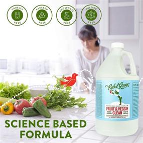 img 3 attached to 🌱 Rebel Green Fruit & Veggie Wash - Organic Produce Cleaner - Plant-Based Vegetable Wash - Fruit & Vegetable Rinse with Zero Aftertaste - Sustainable Food Cleaner - (1 Gallon Refill Bottle)