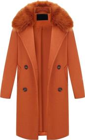img 2 attached to Bellivera Women's Woolen Fleece Detachable Clothing: Coats, Jackets & Vests