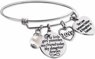 father-daughter love bracelets by lparkin: special gifts for teen girls, perfect for weddings, birthdays, and other occasions - charm bangles for dads and daughters logo