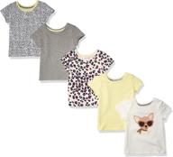 amazon essentials little short sleeve pineapple girls' clothing via tops, tees & blouses logo