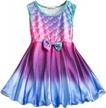 baby girls sleeveless mermaid tunic dress princess party sundress summer casual logo