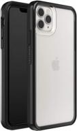 чехол lifeproof slam series для iphone 11 pro max — черный кристалл: прозрачная и черная защита! логотип
