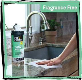 img 1 attached to 🧽 Tub O Towels Granite and Marble Cleaning Wipes - Effective 40 Count Wipes for Clean, Polish, and Seal of Granite & Marble (TW40-GR)