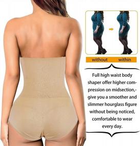 img 3 attached to Flatter Your Figure With Women'S Adjustable Waist Trainer And Control Shapewear With Butt Lifting Panty