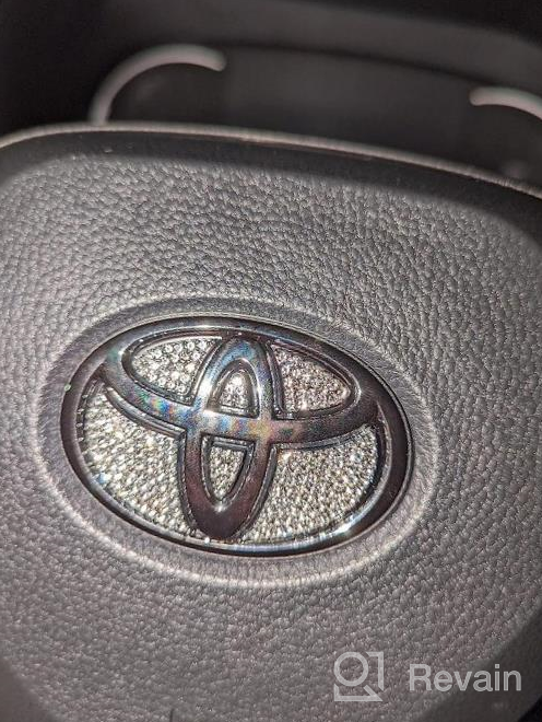 img 1 attached to Upgrade Your Nissan Steering Wheel With Jaronx Bling Emblem Sticker - Compatible With Maxima, Altima, Sentra, Pathfinder, Kicks, Rogue (2010-2021) review by John Talcott