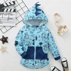 img 1 attached to Clothes Toddler Dinosaur Sweatshirt Jackets Apparel & Accessories Baby Boys best in Clothing