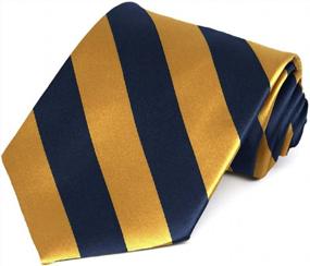 img 1 attached to Tiemart Men'S Striped Tie Standard Length