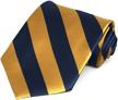tiemart men's striped tie standard length logo