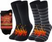 heavy thermal socks for women and men, thick insulated cold weather crew socks 1/2 pair by rtzat logo