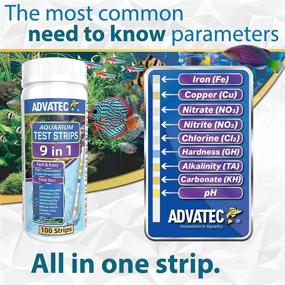 img 2 attached to 🔬 9 in 1 Aquarium Test Strips: Lab-Grade Results for Fresh & Saltwater Aquariums (100 Count)