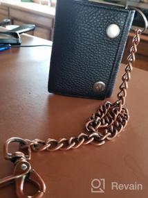 img 5 attached to Men's Trifold Leather Wallet with Window - Ideal Accessory for Wallets, Card Cases & Money Organization