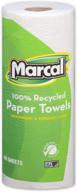 🧻 100% recycled paper towels - 2-ply, 11"x9" - 60 sheets, white - absorbent - 1 roll logo