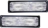 🚦 chevy pickup parking/signal light 1994-2002 - driver and passenger side pair, dot certified, gm2520128 + gm2521128 логотип