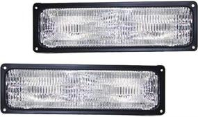 img 4 attached to 🚦 Chevy Pickup Parking/Signal Light 1994-2002 - Driver and Passenger Side Pair, DOT Certified, GM2520128 + GM2521128