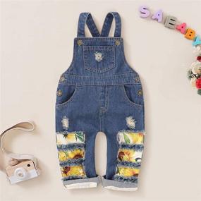 img 3 attached to Newborn Clothes Toddler Jumpsuit Overalls Girls' Clothing : Jumpsuits & Rompers