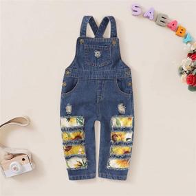 img 2 attached to Newborn Clothes Toddler Jumpsuit Overalls Girls' Clothing : Jumpsuits & Rompers