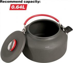 img 2 attached to REDCAMP Aluminum Camping Kettle - Lightweight Tea And Coffee Pot With Carrying Bag, Available In 0.8L, 0.9L, And 1.4L Sizes For Outdoor Adventures