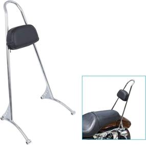 img 4 attached to 🔧 DSISIMO Chrome Detachable 20" Tall Sissy Bar with Backrest Pad | Compatible For 2004-2022 Sportster XL 883 1200 XL Models | Passenger Backrest Optimization