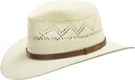 ultrafino соломенная шляпа havana fedora с вентиляцией panama outback логотип