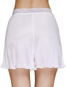 img 3 attached to Comfortable And Stylish Zylioo Mulberry Silk Lace Slip Shorts - Perfect For Everyday Wear