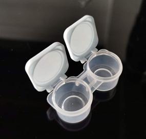 img 1 attached to 12 Pack Flip Top Contact Container Assorted