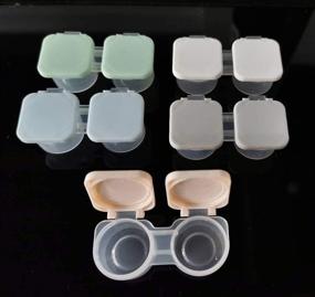 img 4 attached to 12 Pack Flip Top Contact Container Assorted