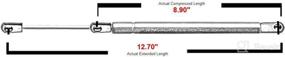 img 1 attached to 🔧 Set of 2 Front Hood Lift Supports Struts for Nissan Armada 2005-2013, Pathfinder 2004, and Titan 2004-2012 - Hood SG425003, 4182, 65470-7S000