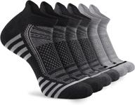 🏃 enhanced performance with literra breathable athletic running cushioned socks logo