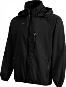 img 3 attached to Оставайтесь сухими и комфортными в легкой водонепроницаемой куртке-ветровке Spmor для мужчин