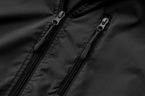 img 1 attached to Оставайтесь сухими и комфортными в легкой водонепроницаемой куртке-ветровке Spmor для мужчин