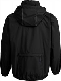 img 2 attached to Оставайтесь сухими и комфортными в легкой водонепроницаемой куртке-ветровке Spmor для мужчин