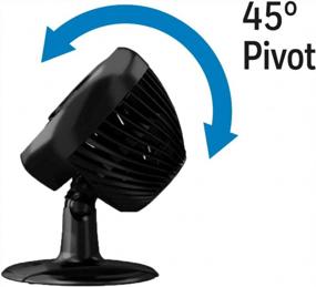 img 1 attached to 🌬️ Honeywell Turbo Force Oscillating Table Fan HT-906 in Black - Medium Size for Efficient Cooling