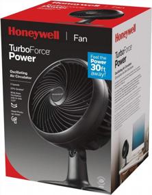 img 3 attached to 🌬️ Honeywell Turbo Force Oscillating Table Fan HT-906 in Black - Medium Size for Efficient Cooling