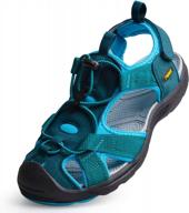 riemot men's women's sport sandals athletic hiking sandals outdoor beach water shoes casual walking sandal logo