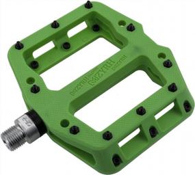 img 4 attached to MZYRH Mountain Bike Pedal: Lightweight Non-Slip Nylon Fiber Pedals with 3 Sealed Bearings - Perfect for Road BMX MTB