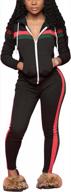 women's 2-piece jogging suit set for exercise and fitness логотип