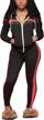 women's 2-piece jogging suit set for exercise and fitness logo