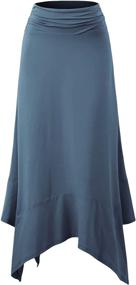 img 4 attached to Doublju Women's Light Handkerchief Medium Clothing 👗 and Skirts: Fashionable and Versatile Options for Women