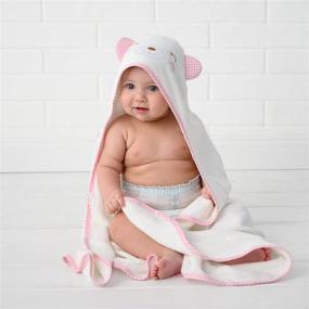 img 2 attached to 🐼 NSIEME Baby Towel Set - Plush Panda Hooded Towel with Washcloth - Comfy Baby Products for a Beautiful Baby Gift - Pink Panda Hooded Towel for Baby Girl/Boy Essentials