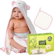 🐼 nsieme baby towel set - plush panda hooded towel with washcloth - comfy baby products for a beautiful baby gift - pink panda hooded towel for baby girl/boy essentials logo