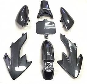 img 2 attached to HONGK- Motorctcly Carbon Fiber Plastic Fender Kit Body Work Fairing Kit Compatible With CRF XR XR50 CRF50 Clone 125CC Pit Dirt Bike [B01BI85UGG]
