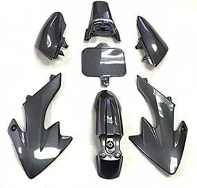 img 1 attached to HONGK- Motorctcly Carbon Fiber Plastic Fender Kit Body Work Fairing Kit Compatible With CRF XR XR50 CRF50 Clone 125CC Pit Dirt Bike [B01BI85UGG]
