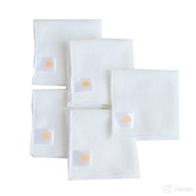 img 2 attached to 🌿 Organic White Wash Cloths and Wipes: Satsuma Designs 5 Pack