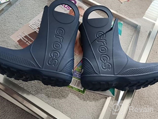 img 1 attached to 👞 Crocs Unisex Kids Handle Boots: Little Boys' Shoes with Convenient Handles review by Sean Lafond