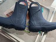 img 1 attached to 👞 Crocs Unisex Kids Handle Boots: Little Boys' Shoes with Convenient Handles review by Sean Lafond