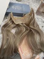 img 1 attached to Get A Glowing Look With Sunny Ash Blonde Highlighted Hair Extensions review by Andre Noel