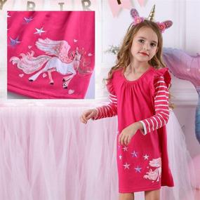 img 1 attached to ❄️ Winter Wonders: VIKITA Little Sleeve Dresses for Girls' Clothing