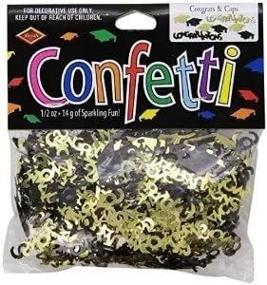 img 1 attached to 🎉 Colorful Congrats and Caps Confetti (1/2 Oz) - Pack of 3: Add Sparkle to Your Celebrations